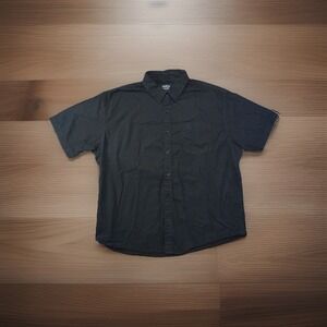 Monument Button Up Shirt XXL Micro Flower Pattern Casual Short Sleeve Shirt